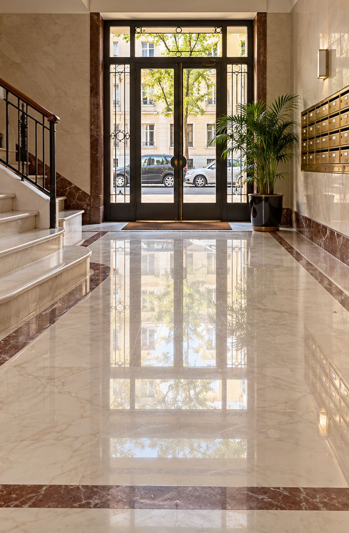 Androne condominiale: dopo la pulizia